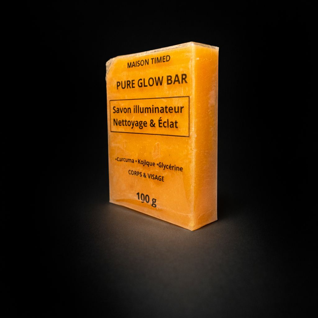 Pure Bar Glow Savon CURCUMA Illuminateur Nettoyant 100 g