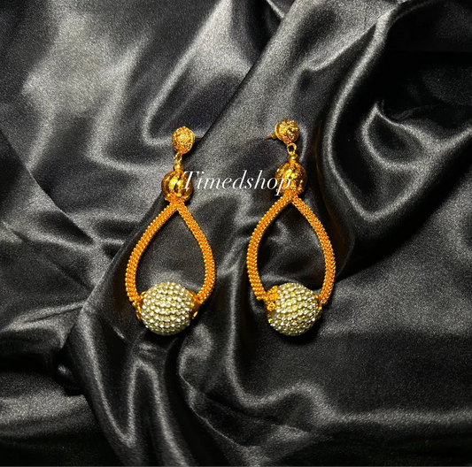 Boucles d’Oreilles “Majesté Dorée”