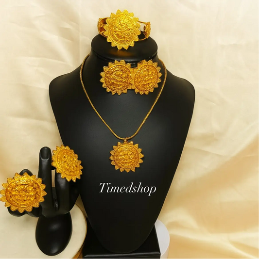 Parure Dorée Femme - Inspiration Soleil Royal- "Samira"