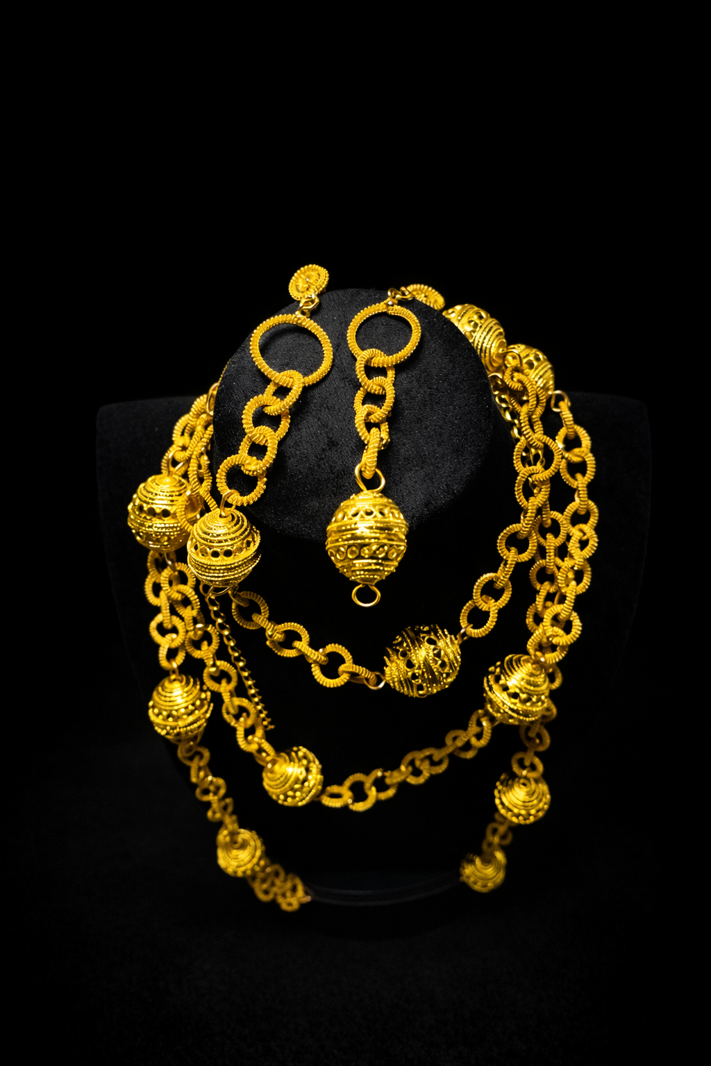 Parure Nana- 3 mètres Jaune or