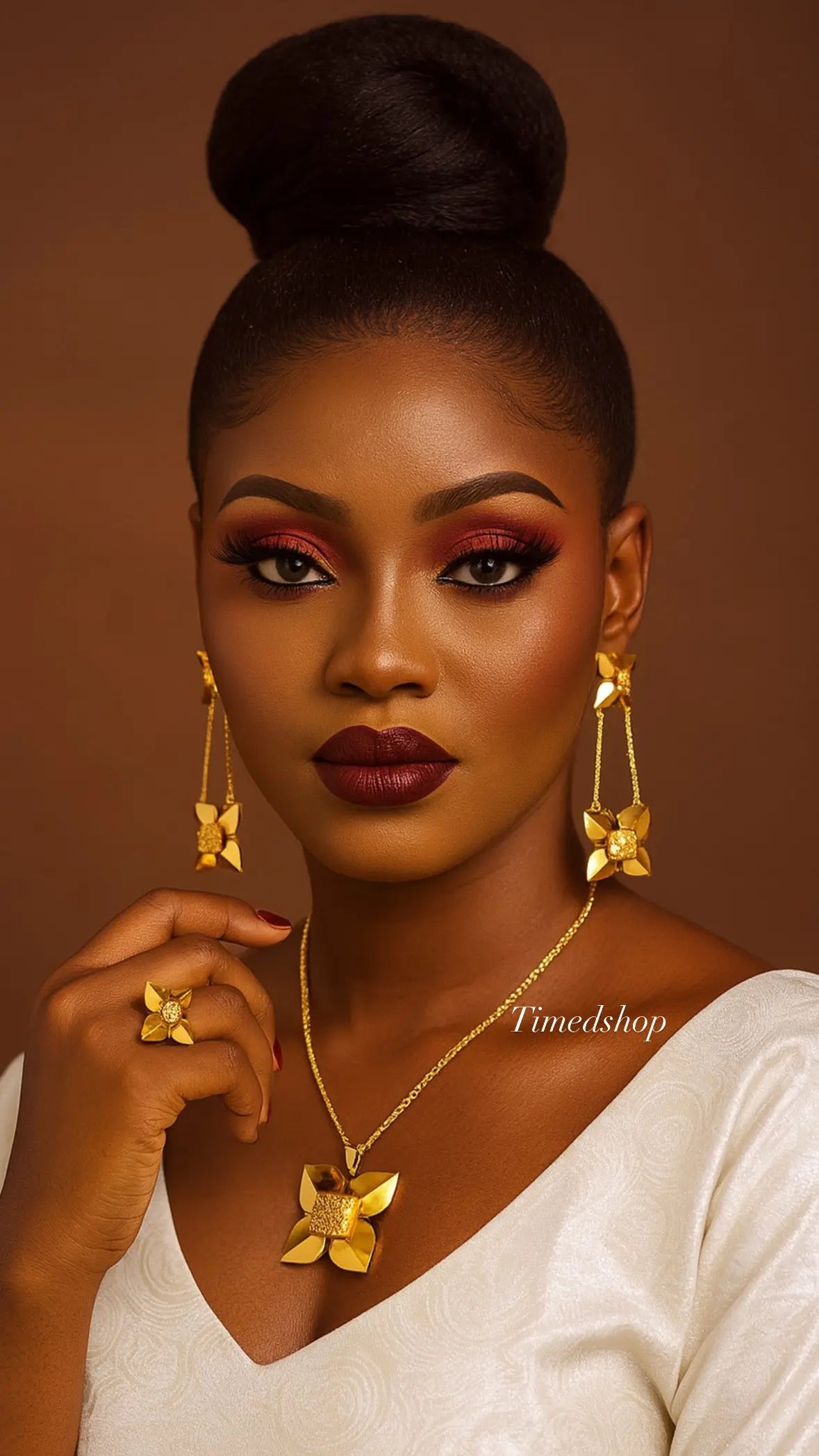 🌟 Parure “Orchidée Royale” – Timedshop