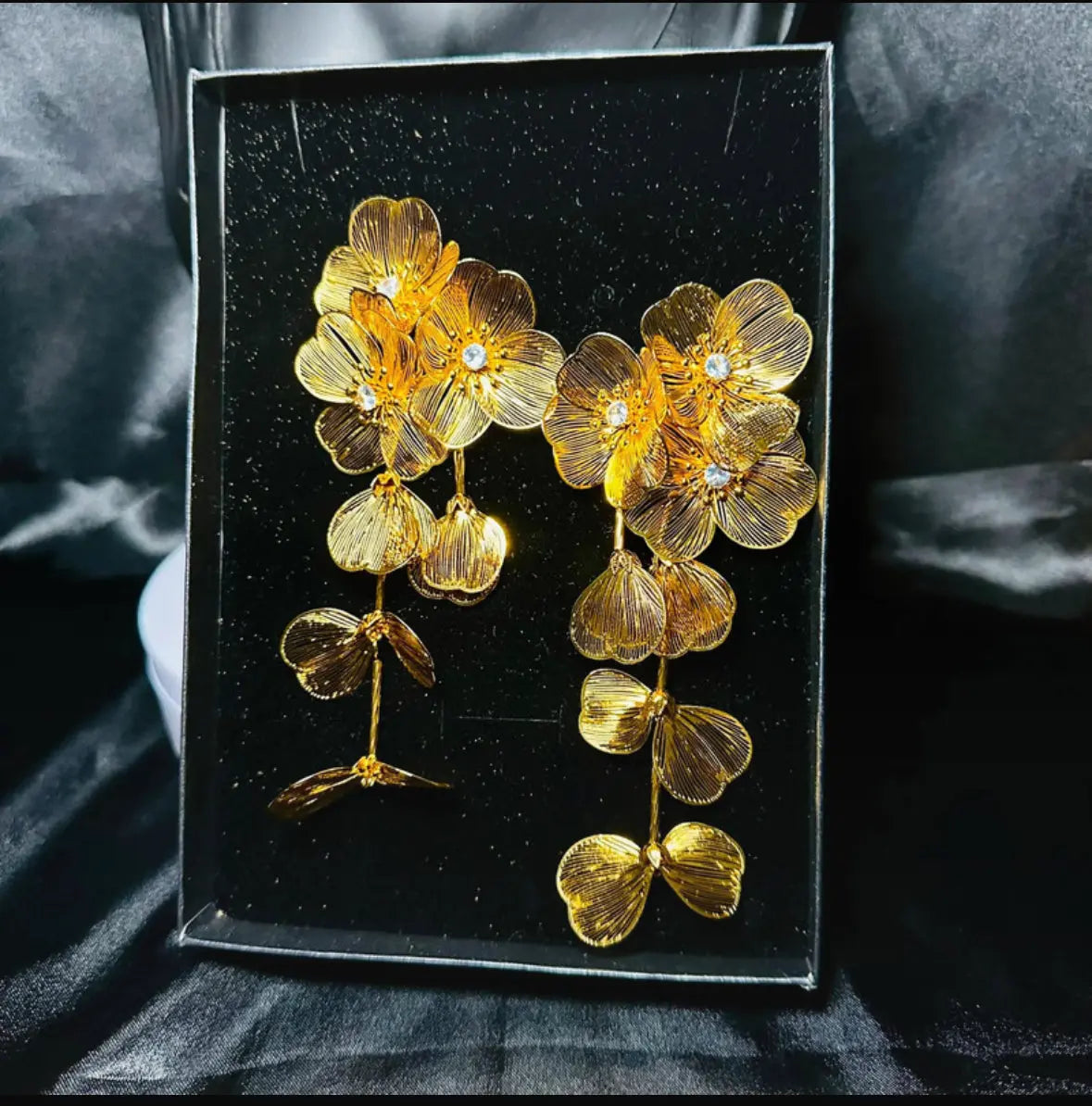 Boucle d'oreille - Bracelet fleuri