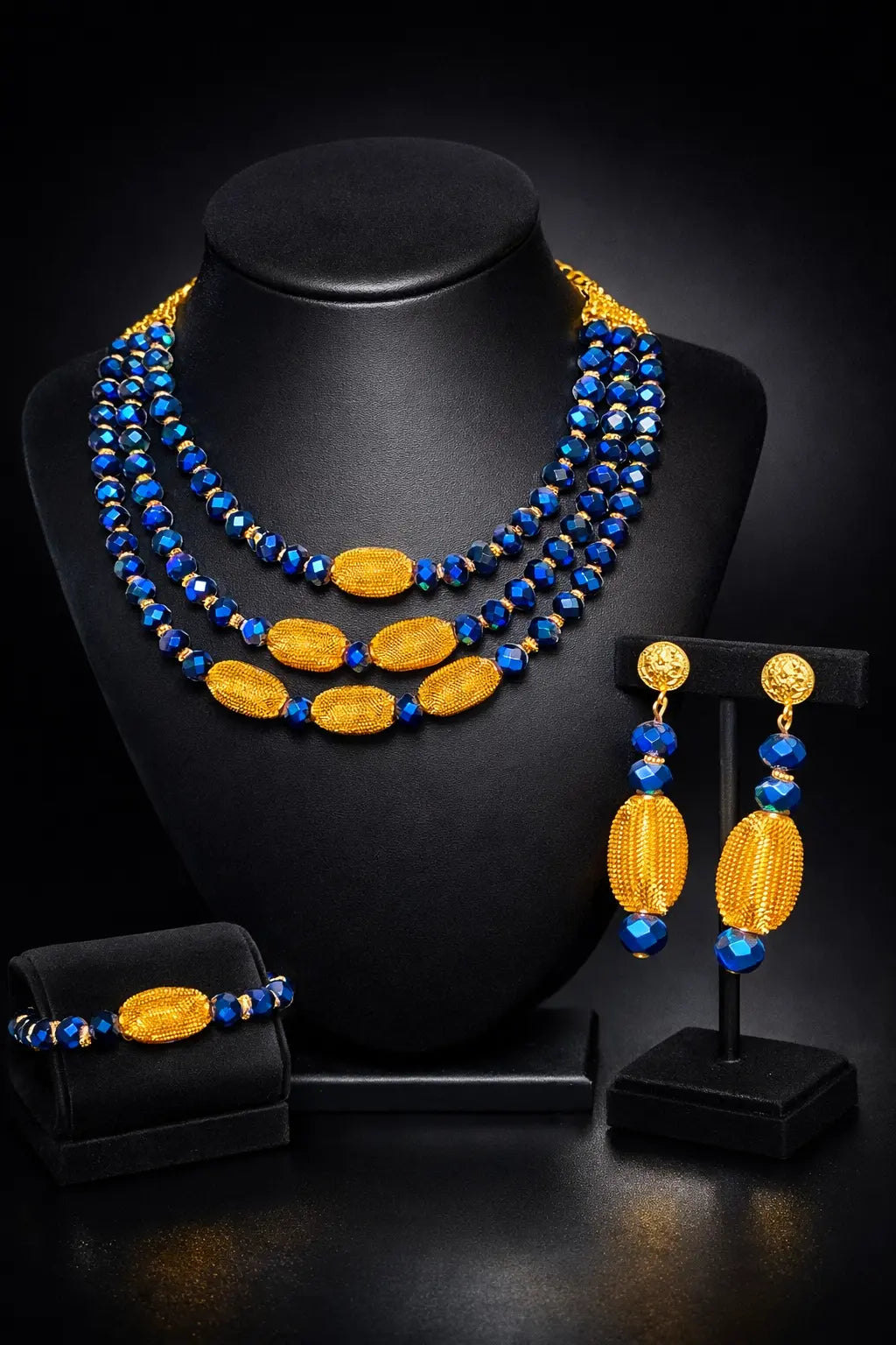 Parure Téréna - Bleu royal