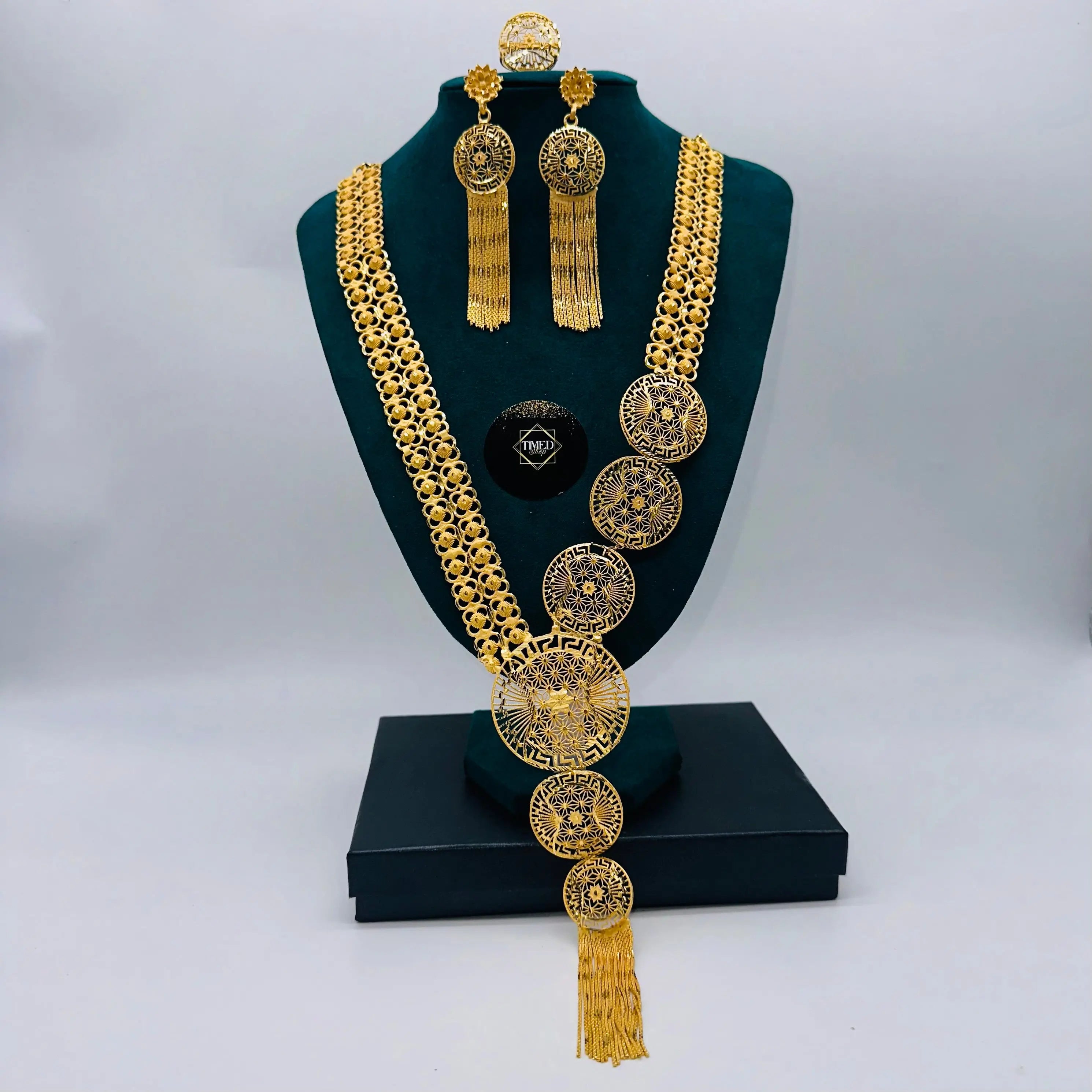 Parure Minta  Plaqué Or Effet 21K India Gold