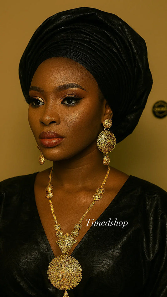 Parure Dorée Royale – Édition Spéciale Nigérienne