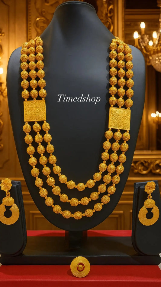 Parure Ada Ngalam Dorée Femme – Bijou de Prestige 🇮🇳