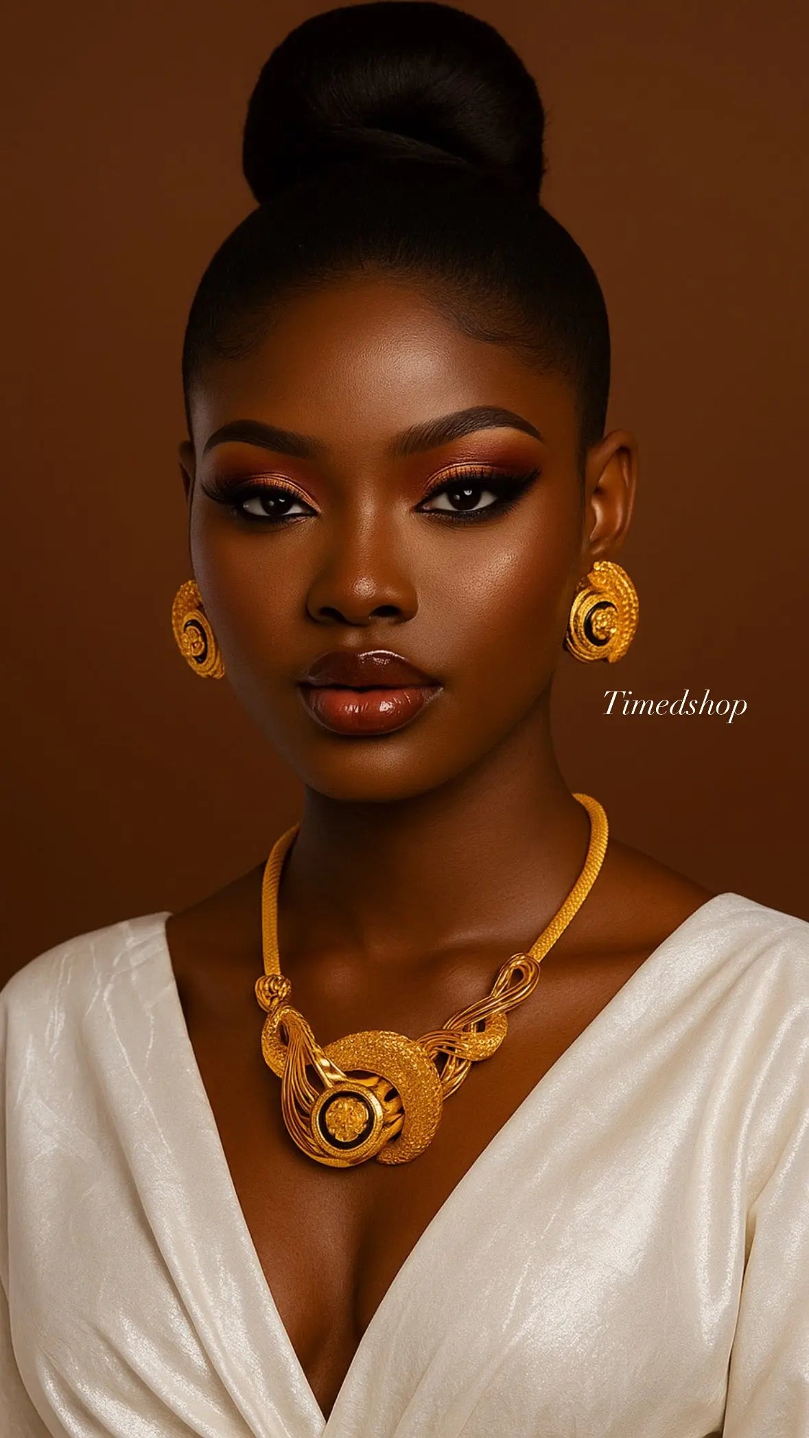 Parure de Bijoux Plaqué Or 18K – Élégance Royale Versace