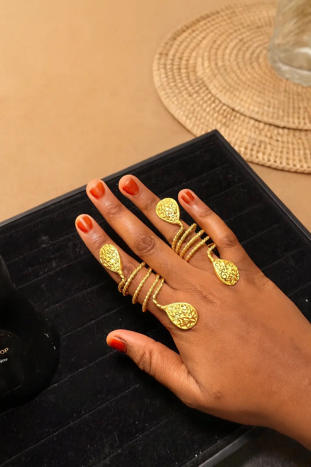 2 Bagues Assétou - 22k Gold finition