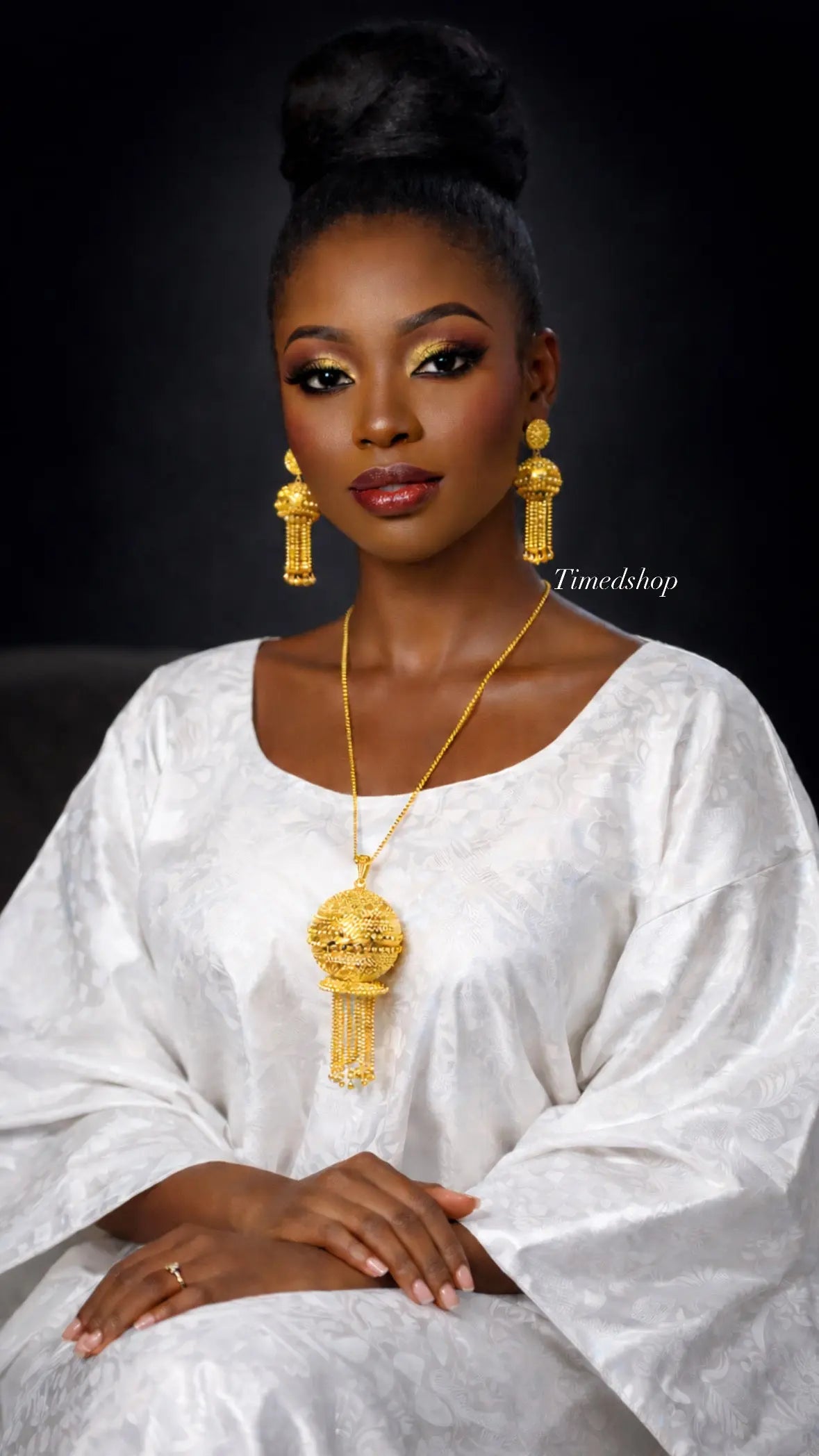 Parure Sira – Plaqué Or 22K | Édition Prestige Référence : TS-SIRA21K