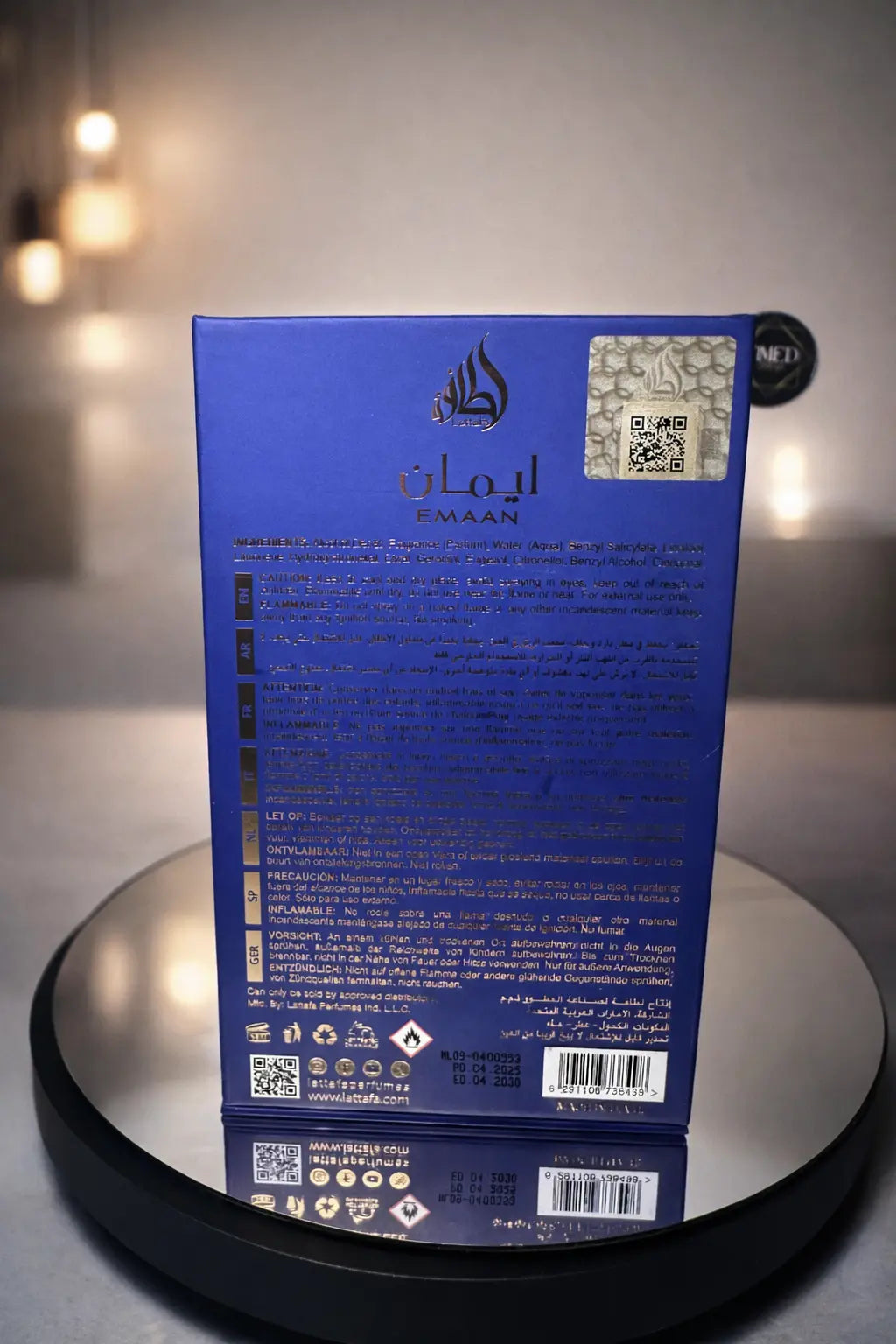 Lattafa | Emaan – Eau de Parfum 100 mL Originale