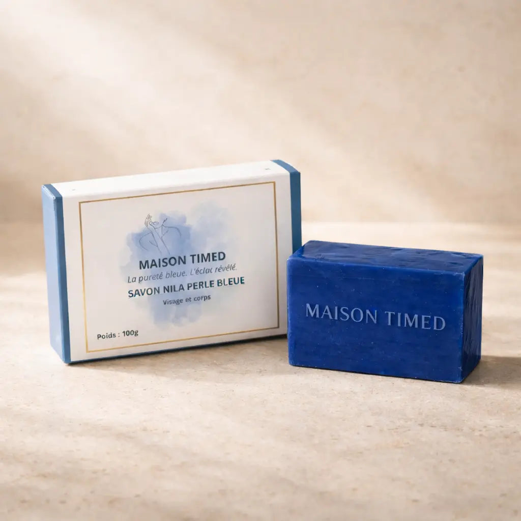 SAVON NILA PERLE BLEUE 100g – MAISON TIMED