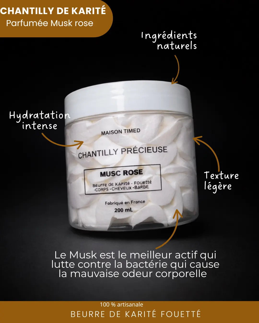 Chantilly Précieuse 200 mL– Musc Rose