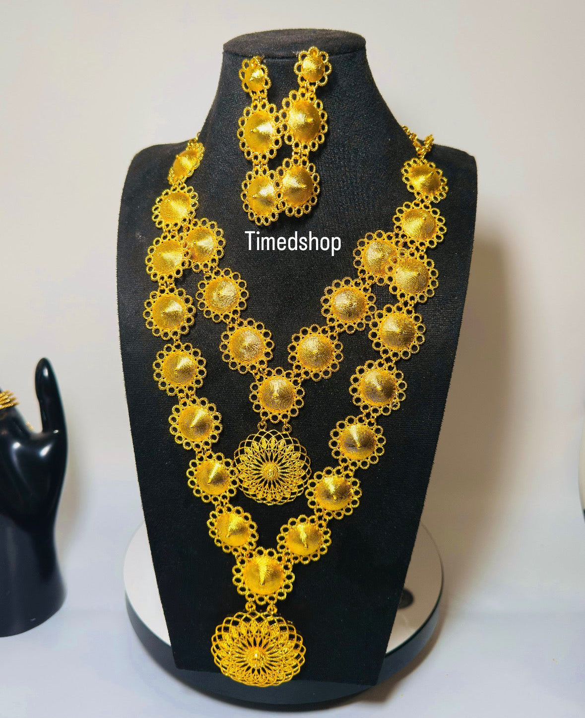 Parure Tiné - Plaque or Ngalam or jaune