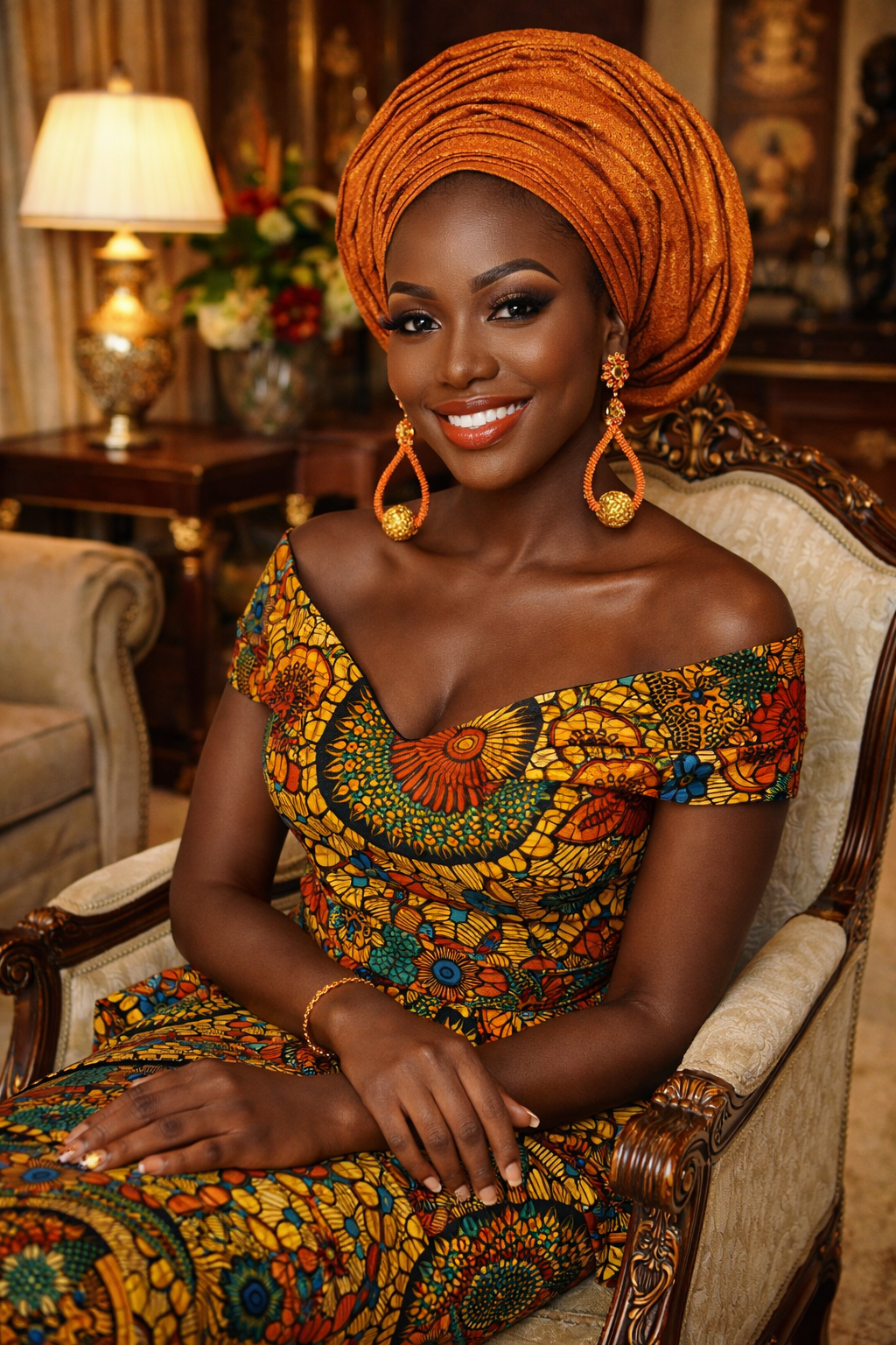 Boucle d'oreille Yakara - Élégance chic africaine