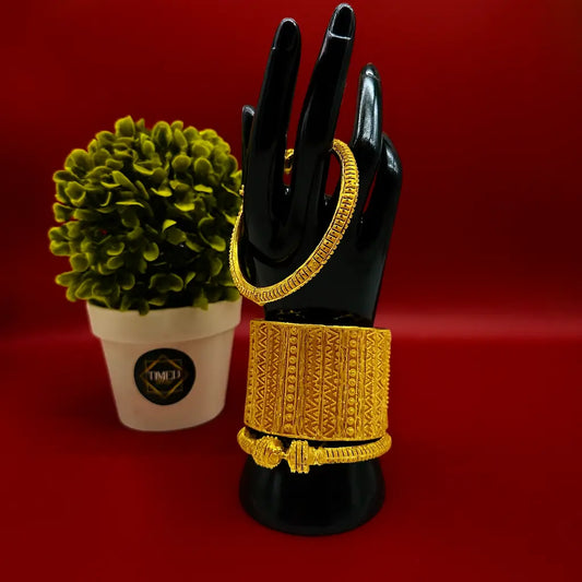 Bracelet et Bangle Doré – Bijou Traditionnel Luxueux