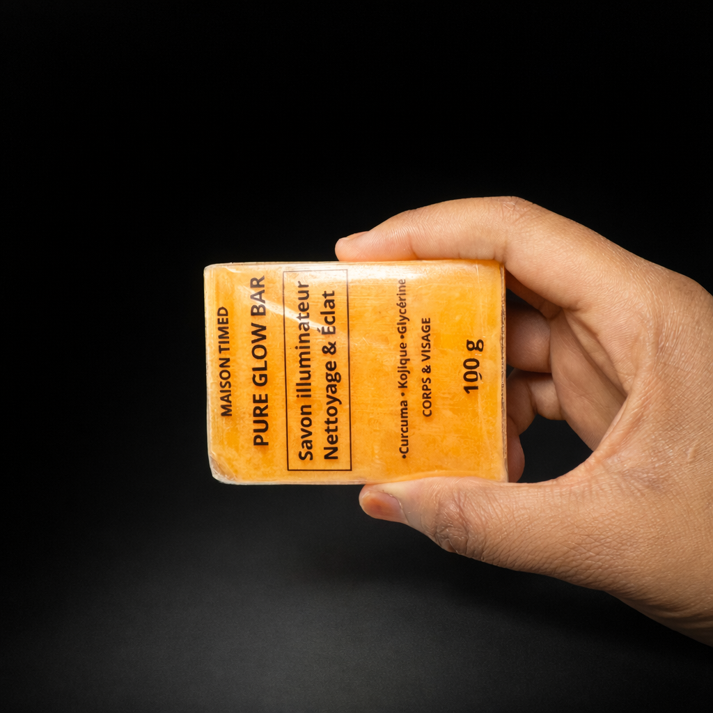 Pure Bar Glow Savon CURCUMA Illuminateur Nettoyant 100 g
