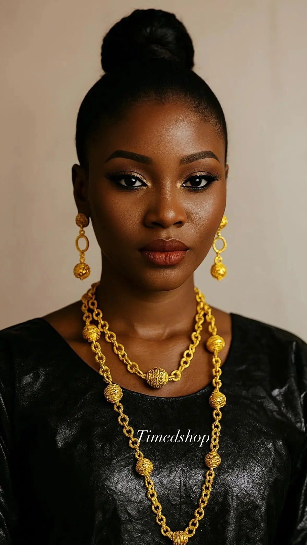 Parure Nana- 3 mètres Jaune or