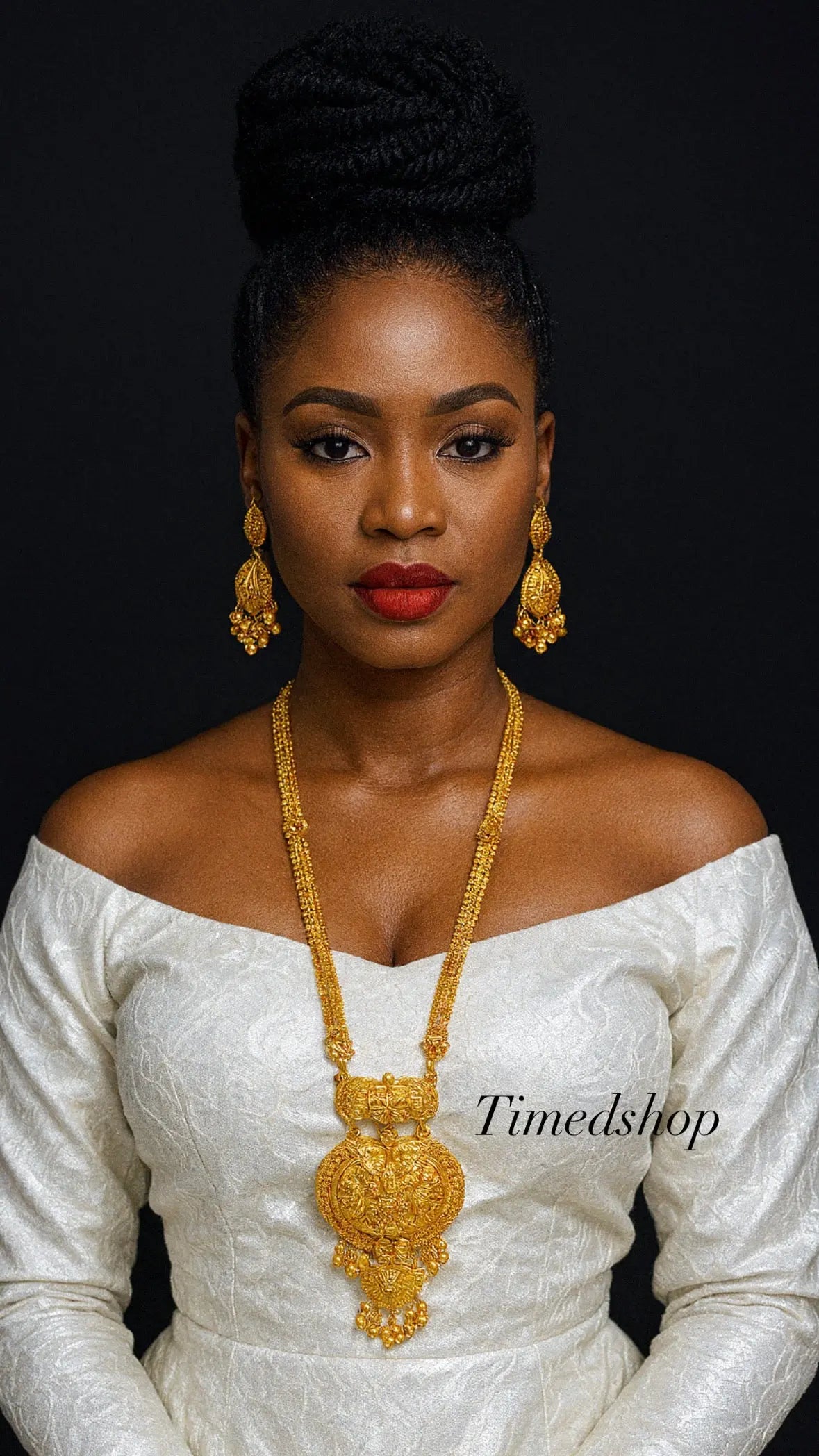 Parure Sautoir Élégance dorée - Timedshop