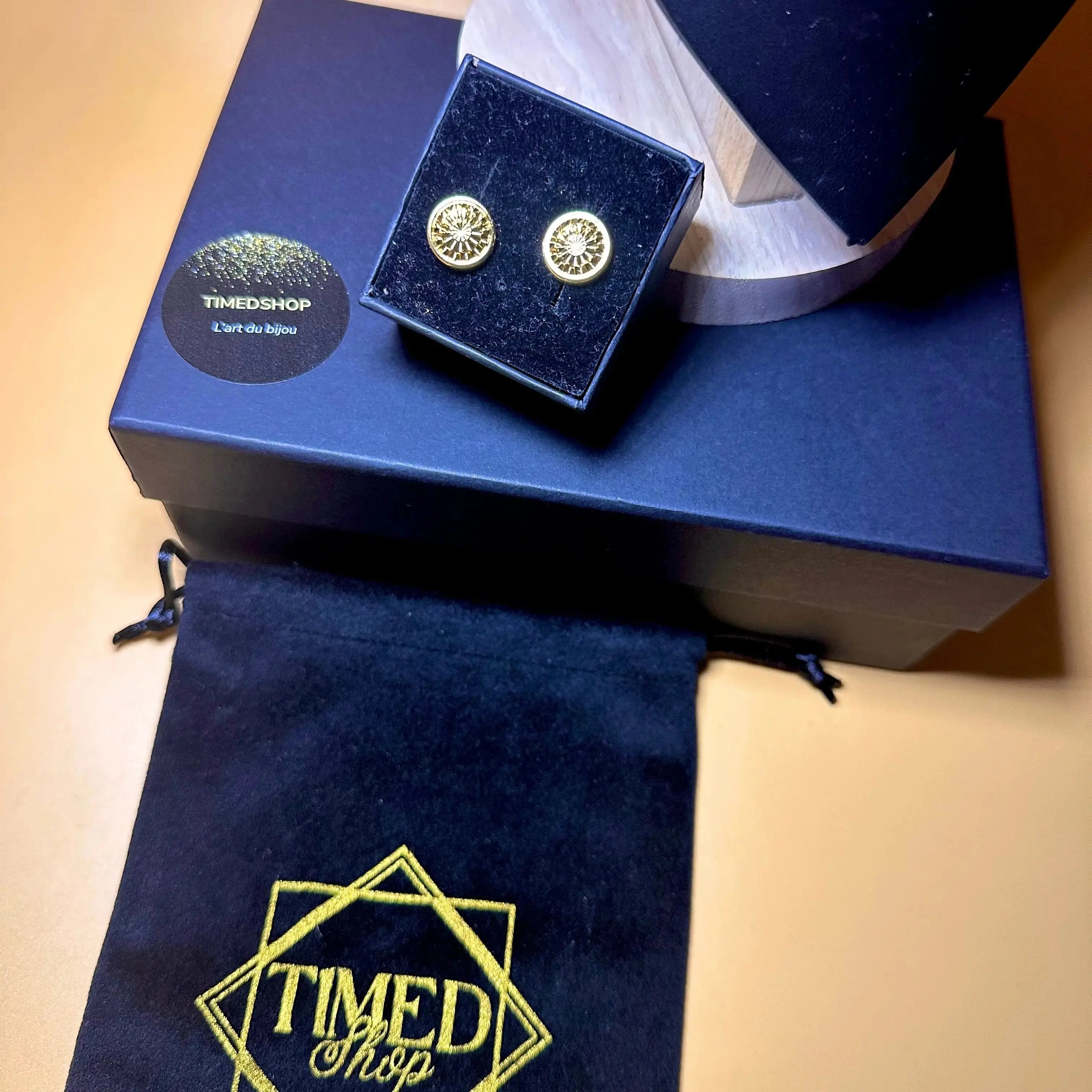 Boucles d’oreilles Safiya or jaune