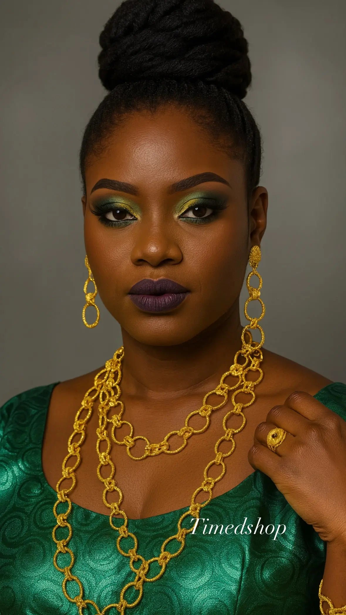 Parure Adji - or jaune 3 mètres (Réf : PJO-310)