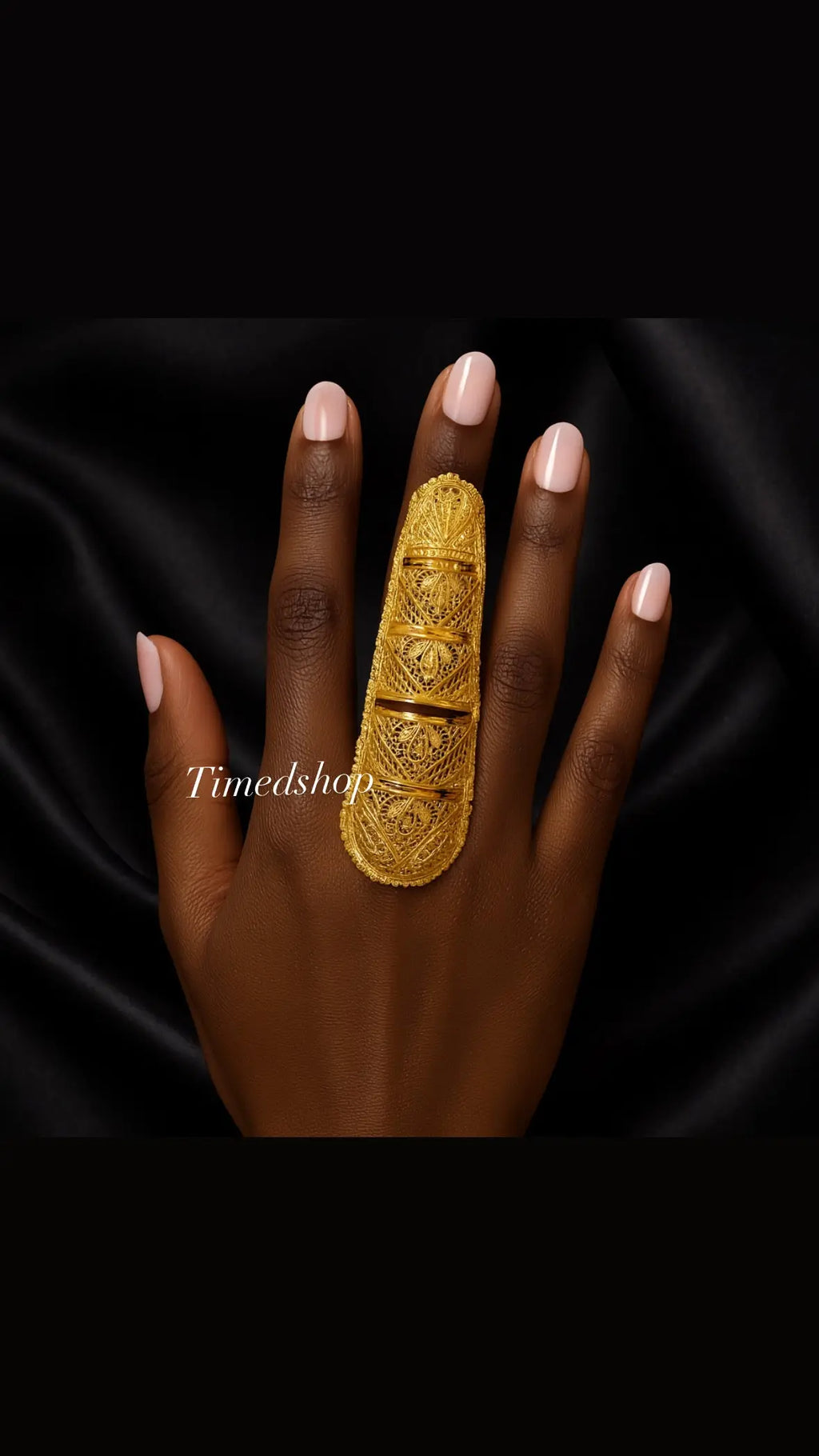 Bague Armure - Royale ornée 2 g