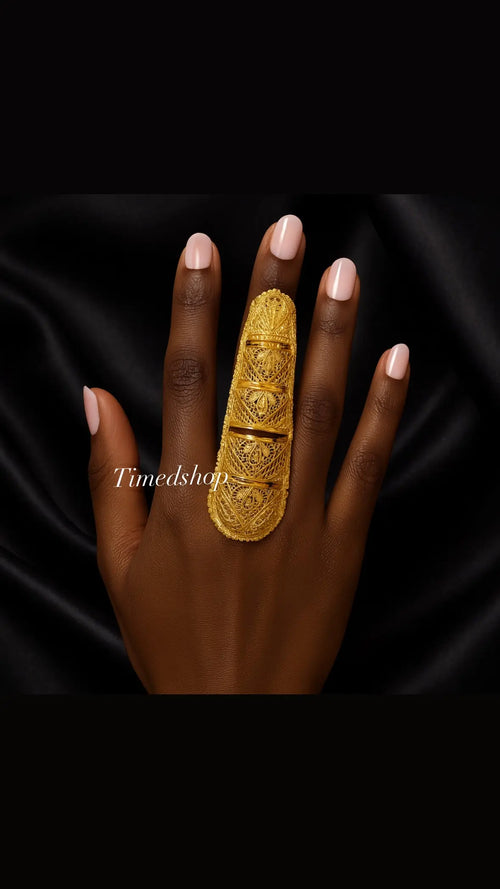 Bague Armure - Royale ornée 2 g