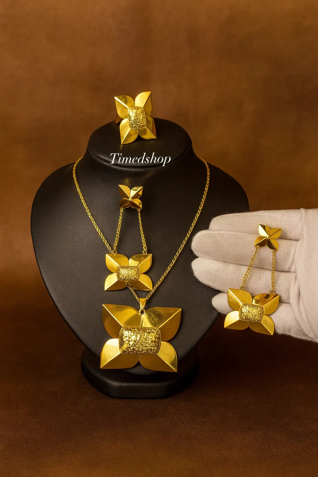 🌟 Parure “Orchidée Royale” – Timedshop