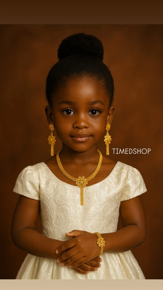 Parure Enfant Dorée – Janatou