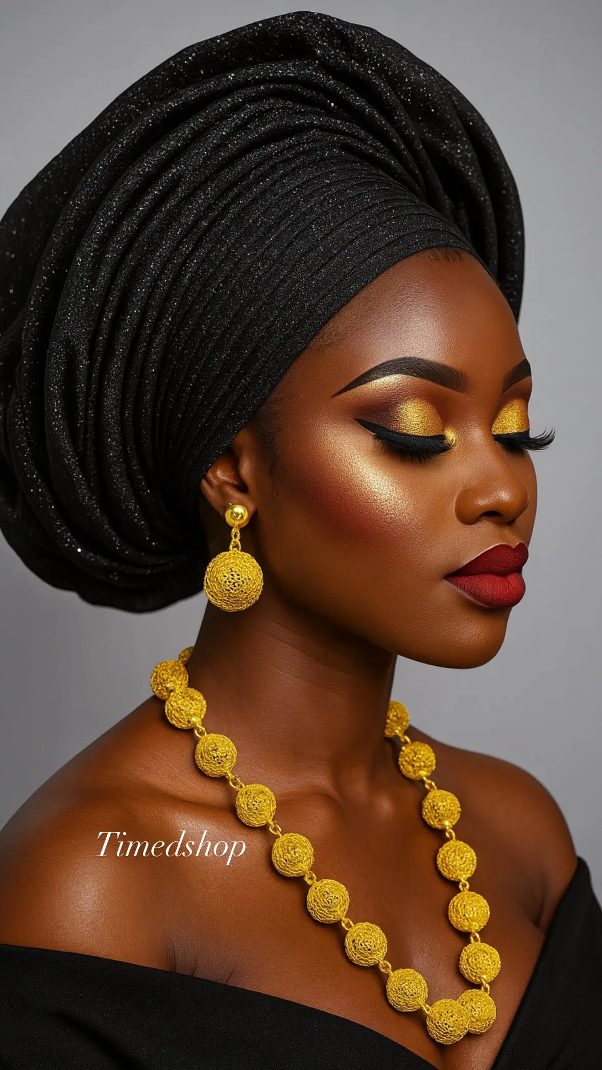 Parure Sarah- Dorée Élégance