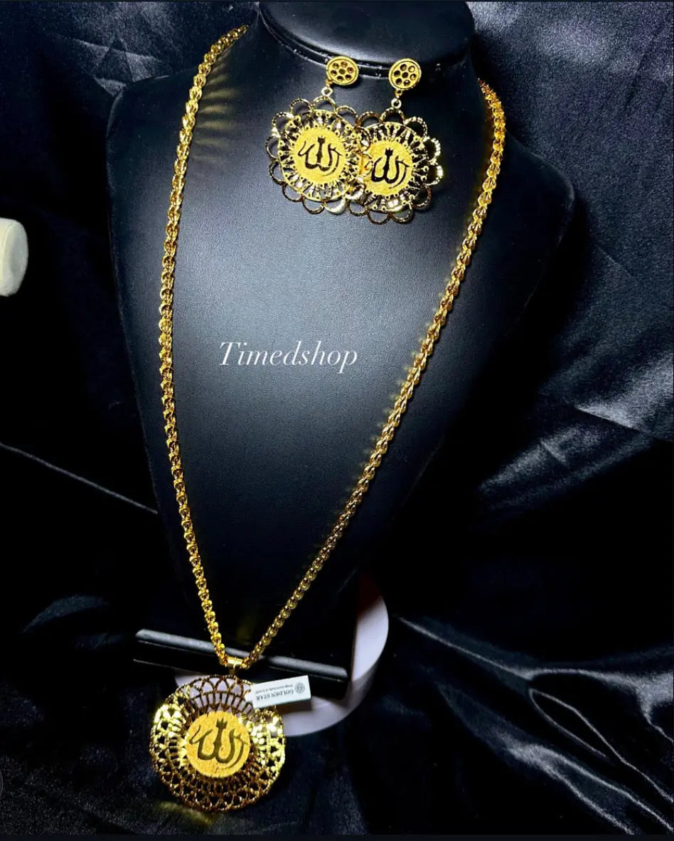 Sautoir Plaque or Garanti - Doré