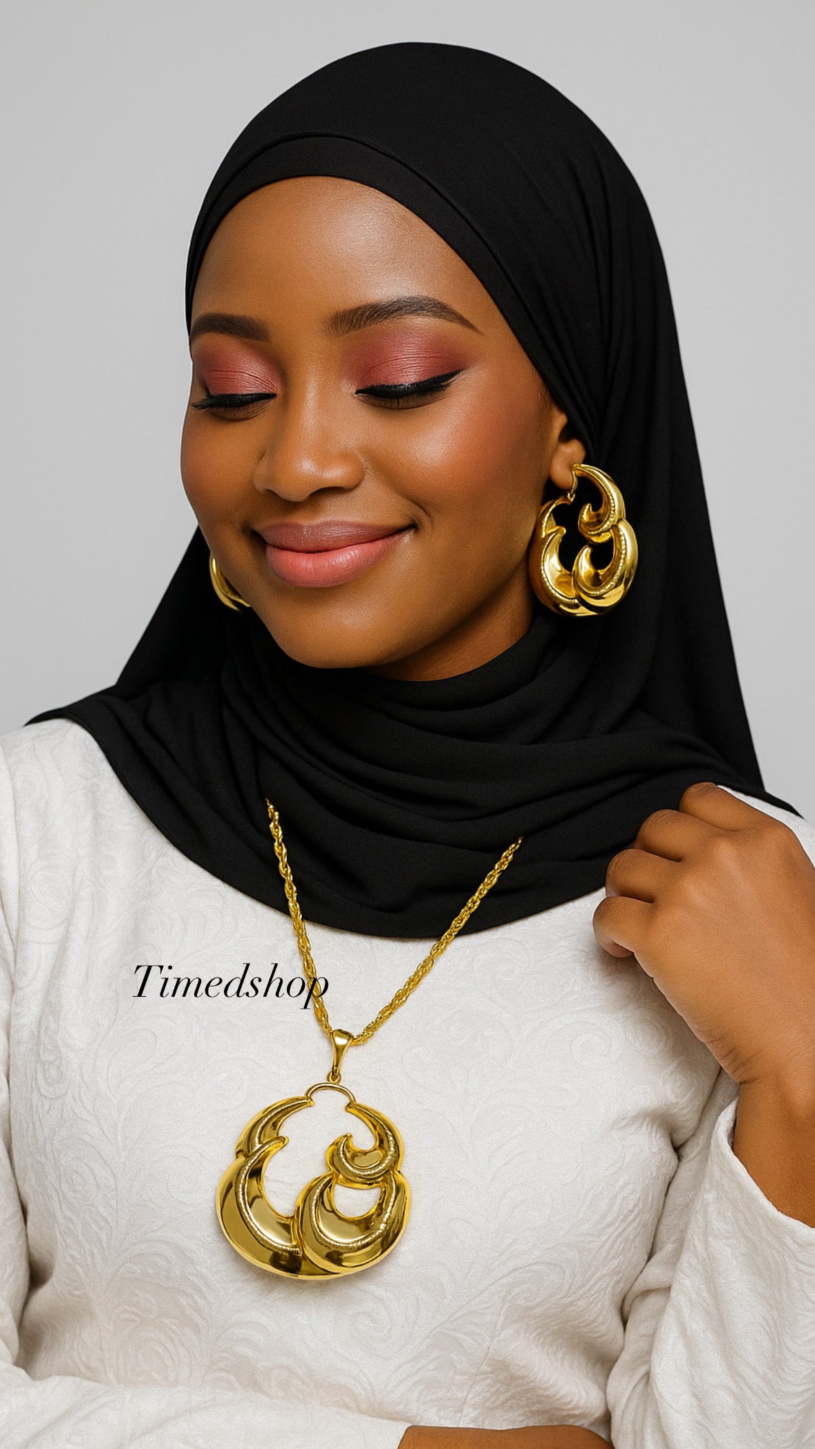 Parure Annah- Effet 18 k plaqué or