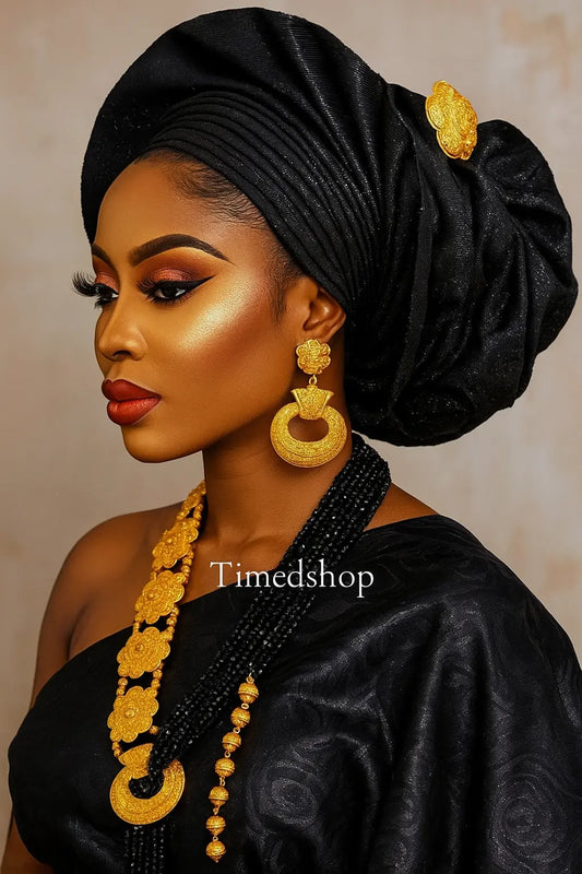 Parure Royale Dorée et Noire – Timedshop