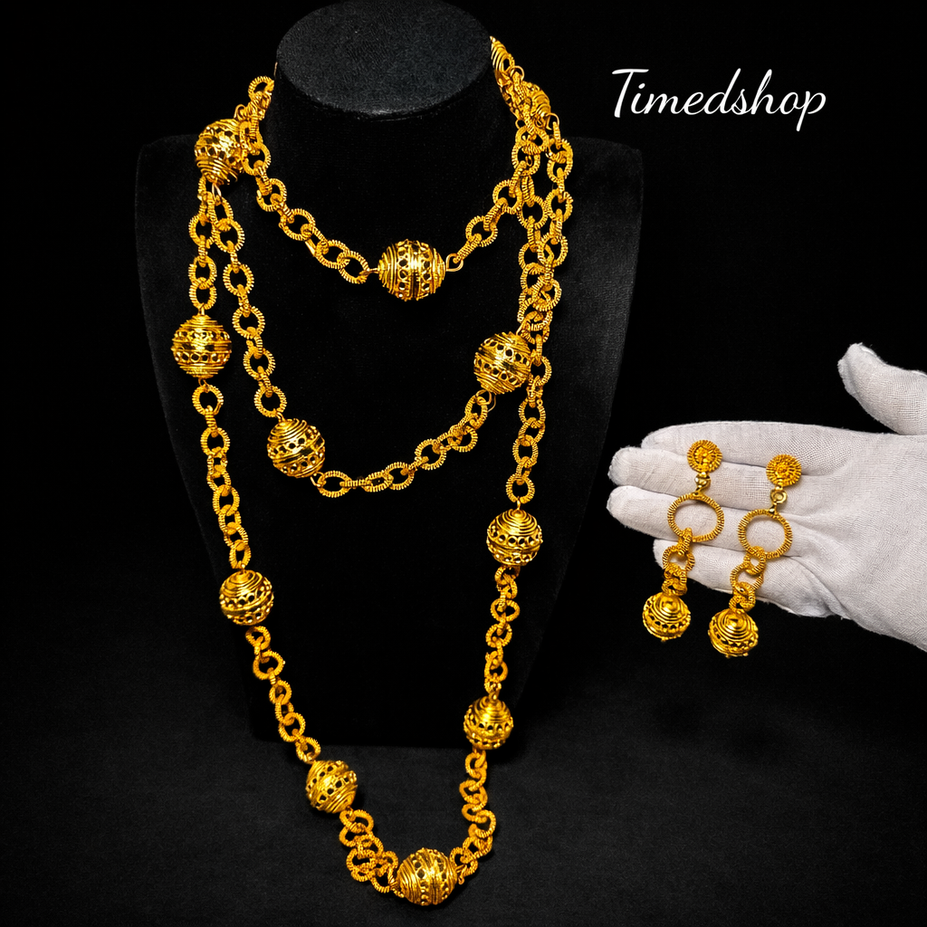 Parure Nana- 3 mètres Jaune or