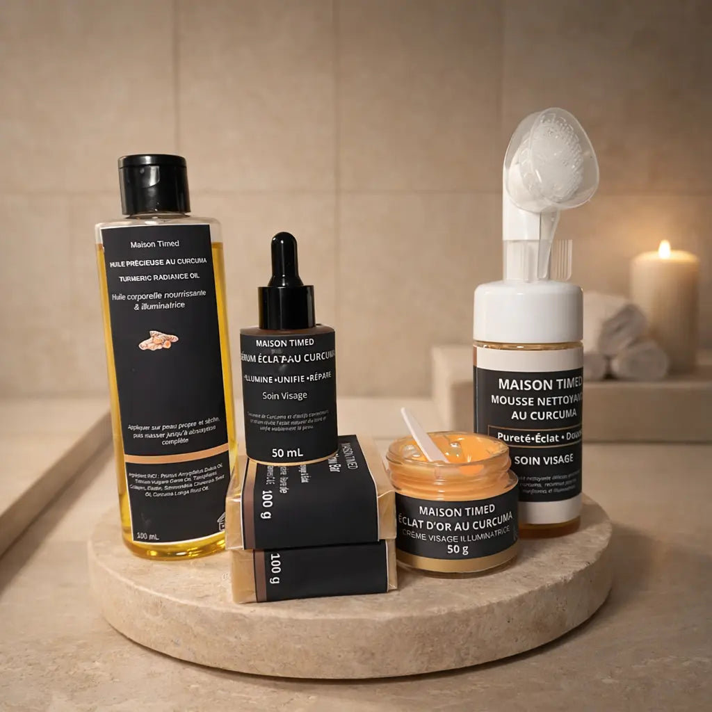 Gamme Gold Prestige skincare- Rituel éclat au curcuma