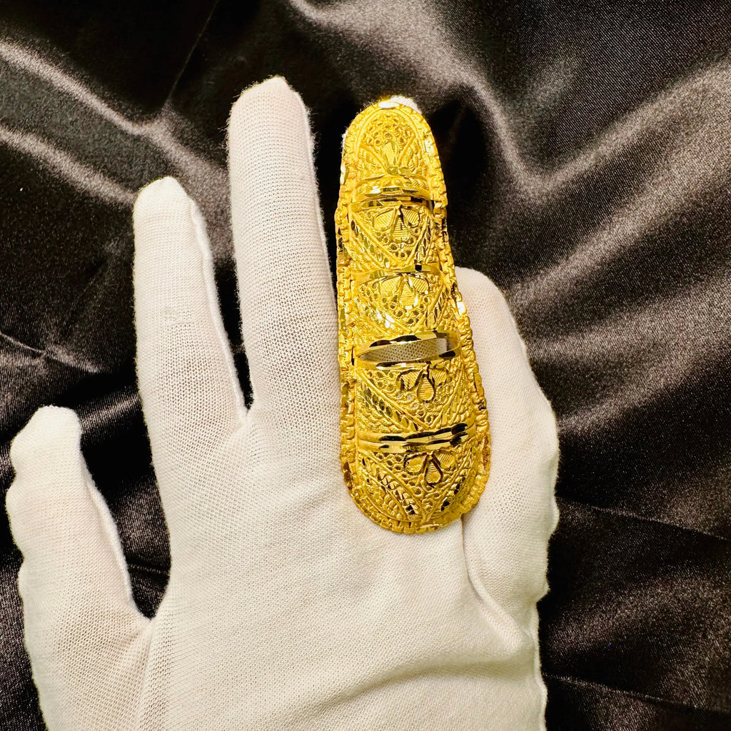Bague Armure - Royale ornée 2 g
