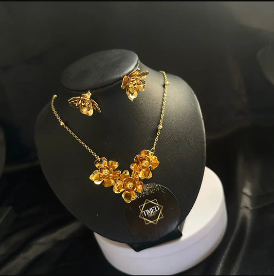 Parure Dorée Fleur d'éclat
