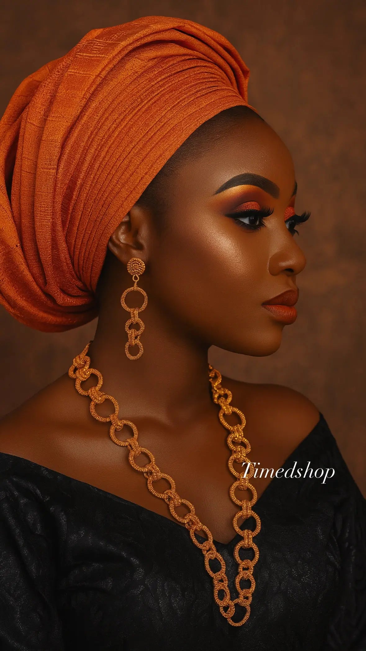 Parure Oumou-Chaîne tressée Réf : PO-207