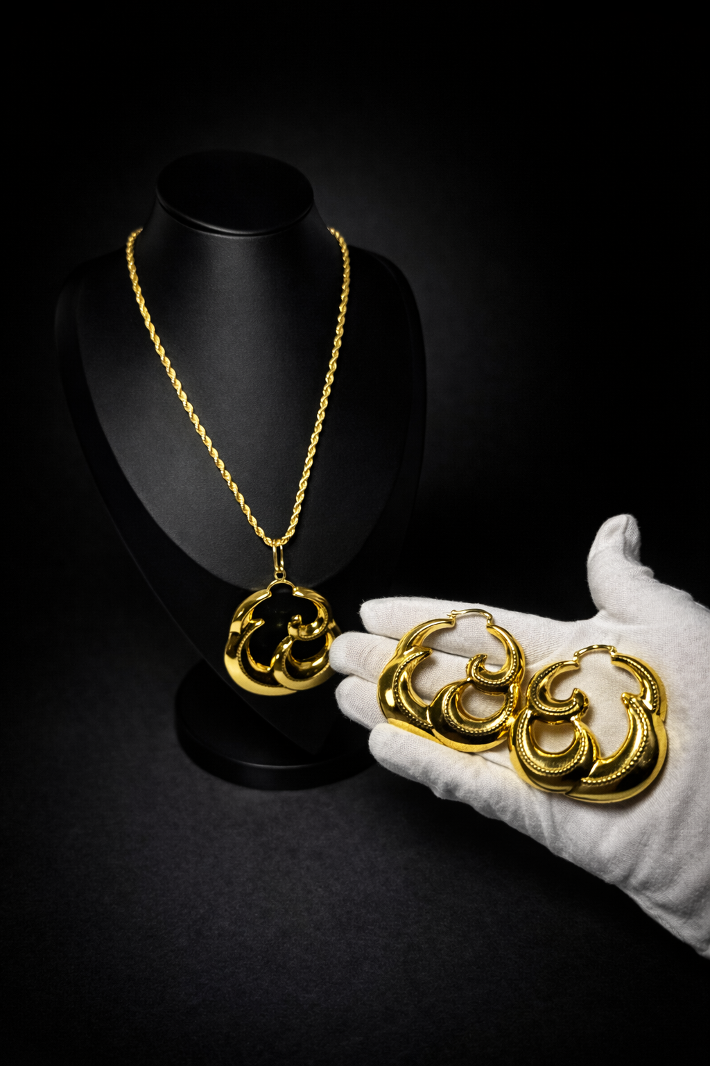 Parure Annah- Effet 18 k plaqué or