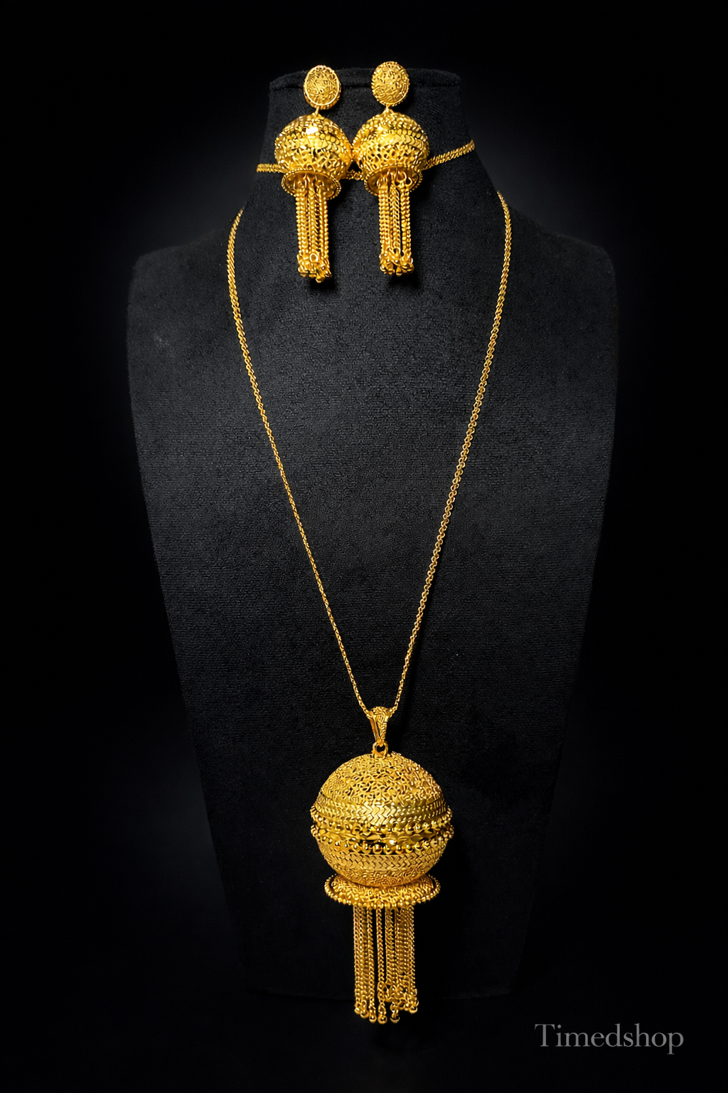 Parure Sira – Plaqué Or 22K | Édition Prestige Référence : TS-SIRA21K