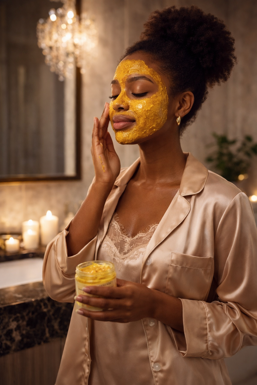 Poudre Cosmétique au Curcuma – Visage & Corps 250 g