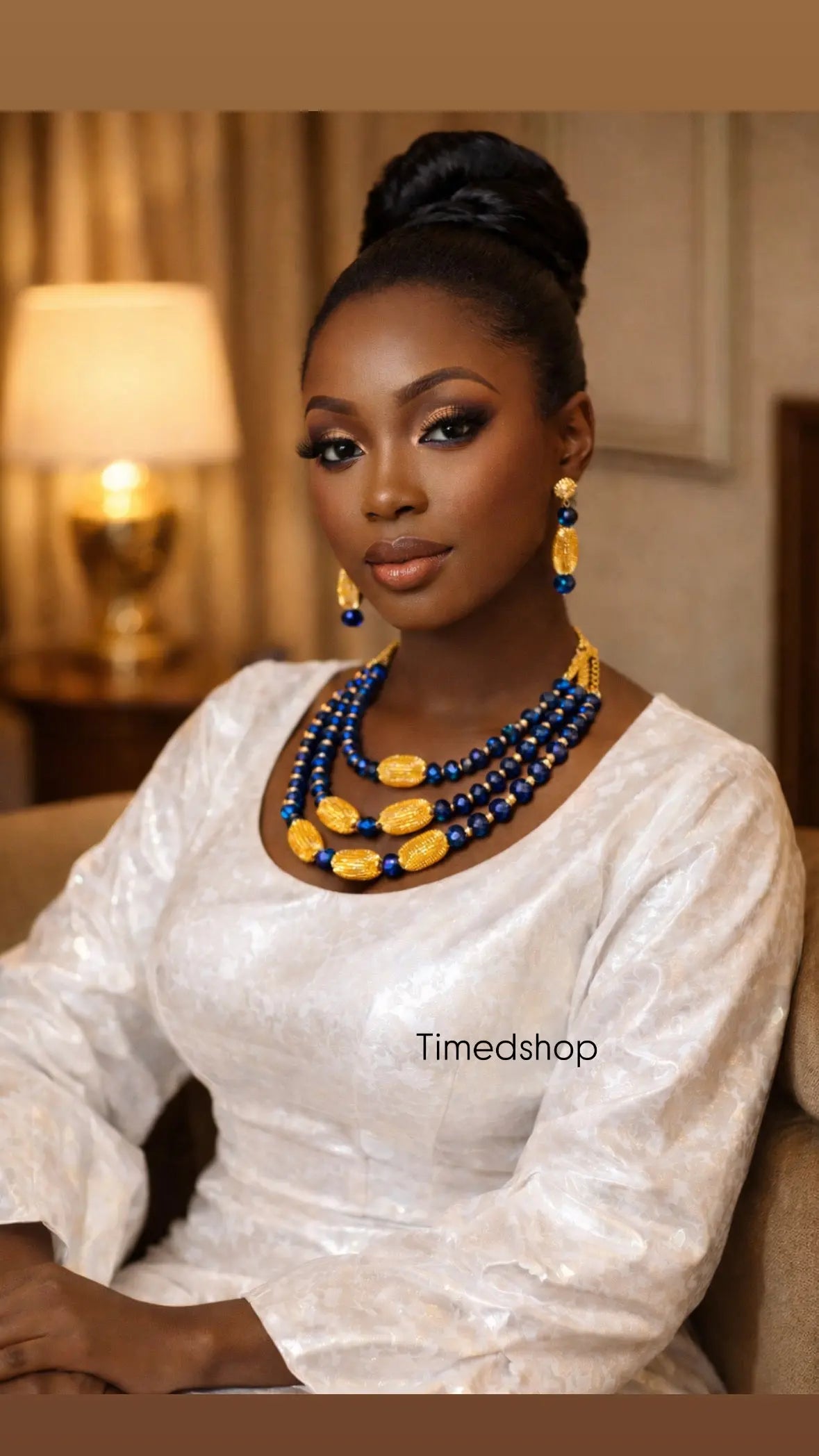 Parure Téréna - Bleu royal