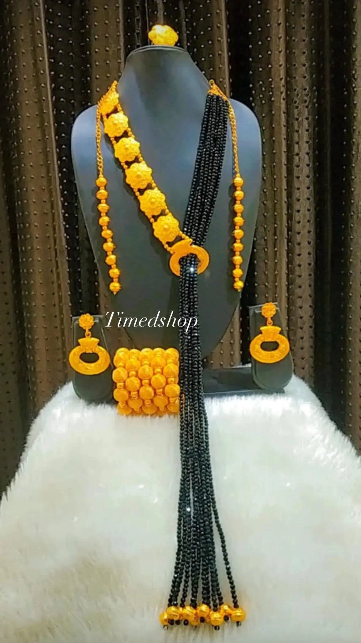 Parure Royale or rouge  et Noire – Timedshop Adama