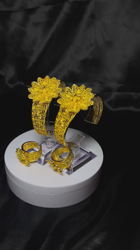 Bracelet Saly- Dorée Fleurie