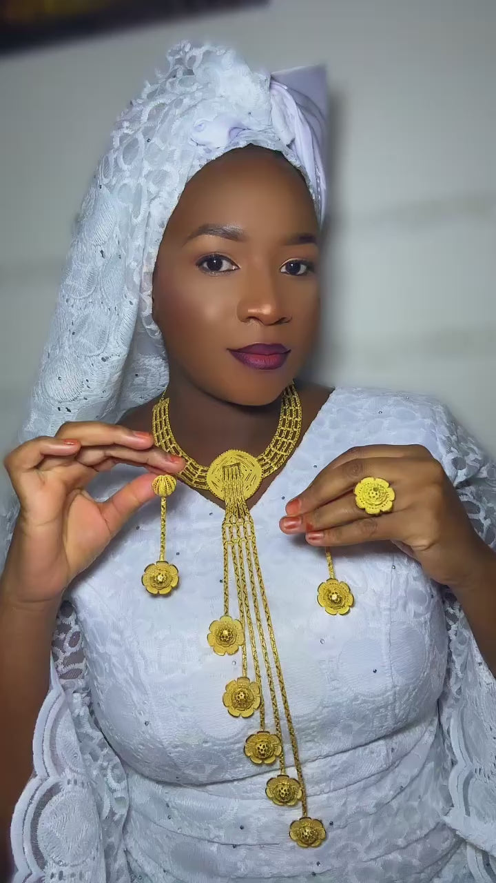 Parure Mamy-Plaque or 21k (Réf : TS-3456)